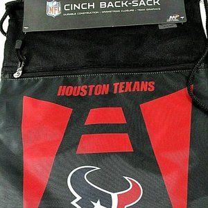 Houston Texans NFL Cinch Back-Sack Black Drawstrin